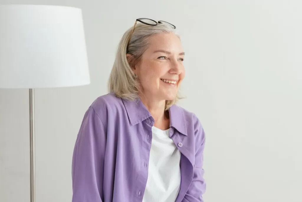 a woman looking younger than she is 